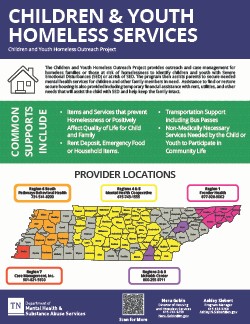 Children and Youth Homeless program onepager