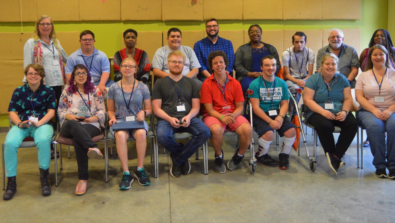 BG99 YLA 2019 Group Pic large group photo of Empower TN, Council and STEP staff and about a dozen young adults with disabilities