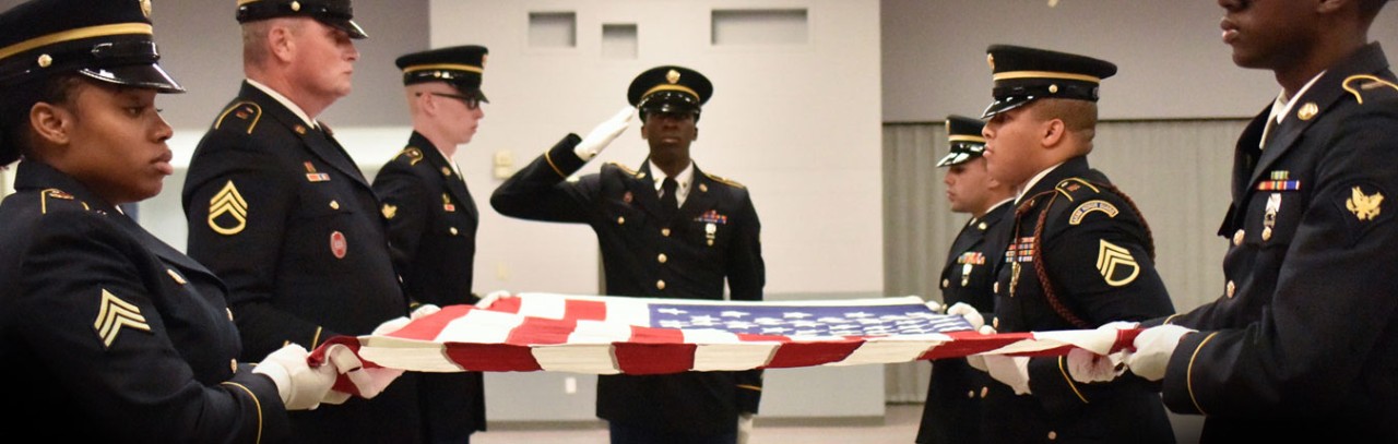 Military performing funeral honors