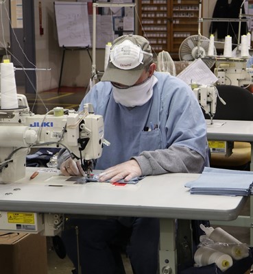 TDOC Offender Making Protective Masks