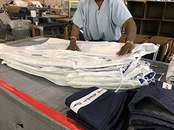 Photo of Offender Made Tyvek Gowns