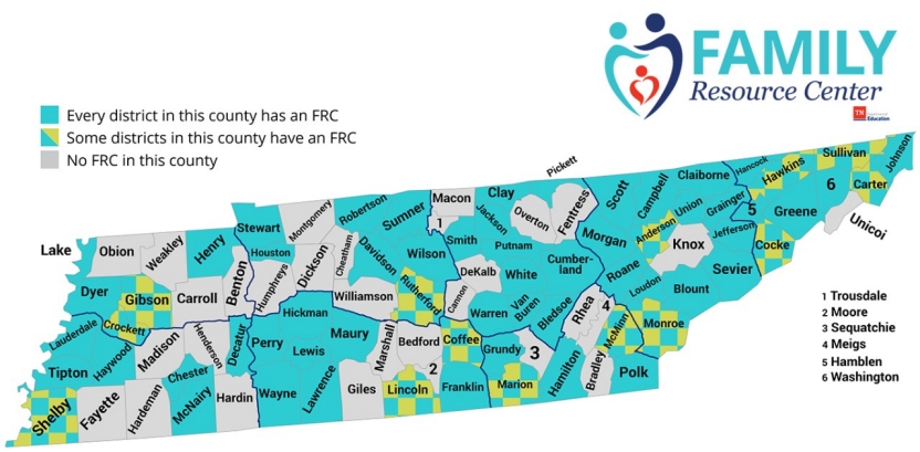 Family Resource Center Map