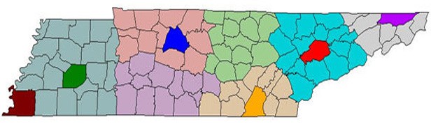 Tennessee map