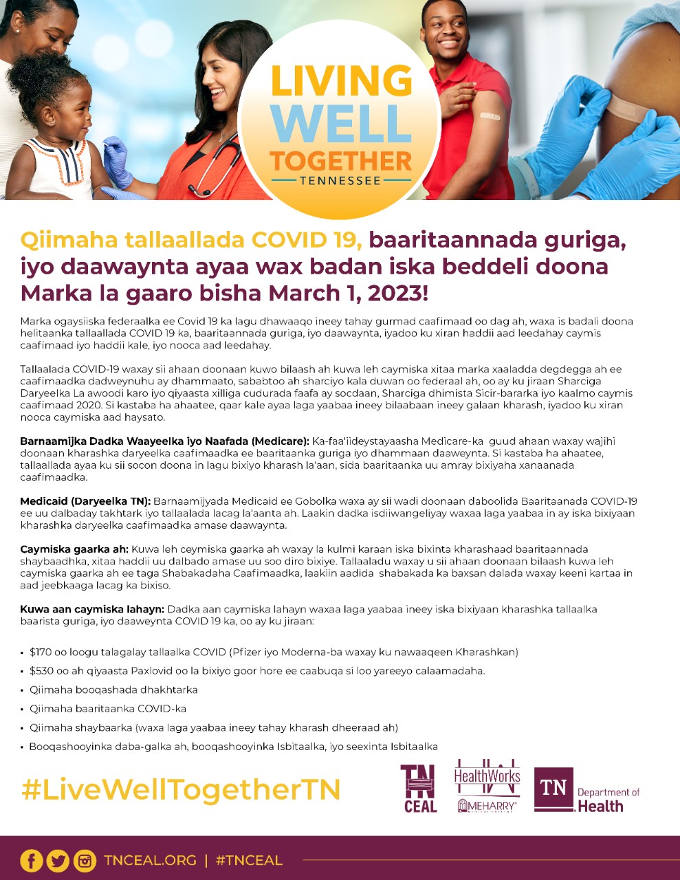 TNCEAL- Costs of COVID 19 Translation SOMALI