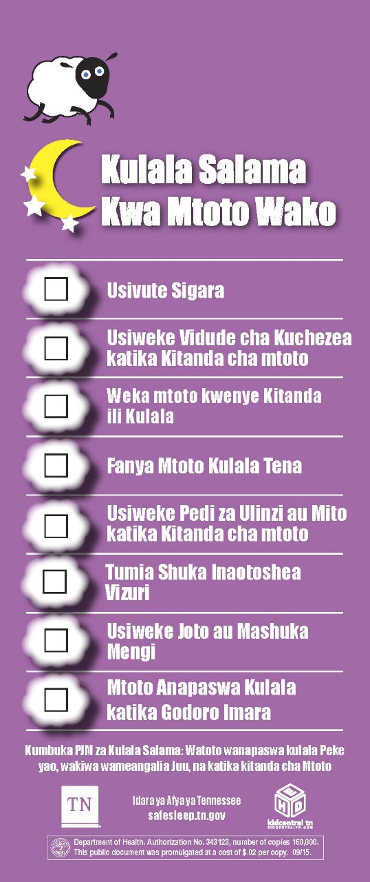 SafeSleepDoorhangerSwahili