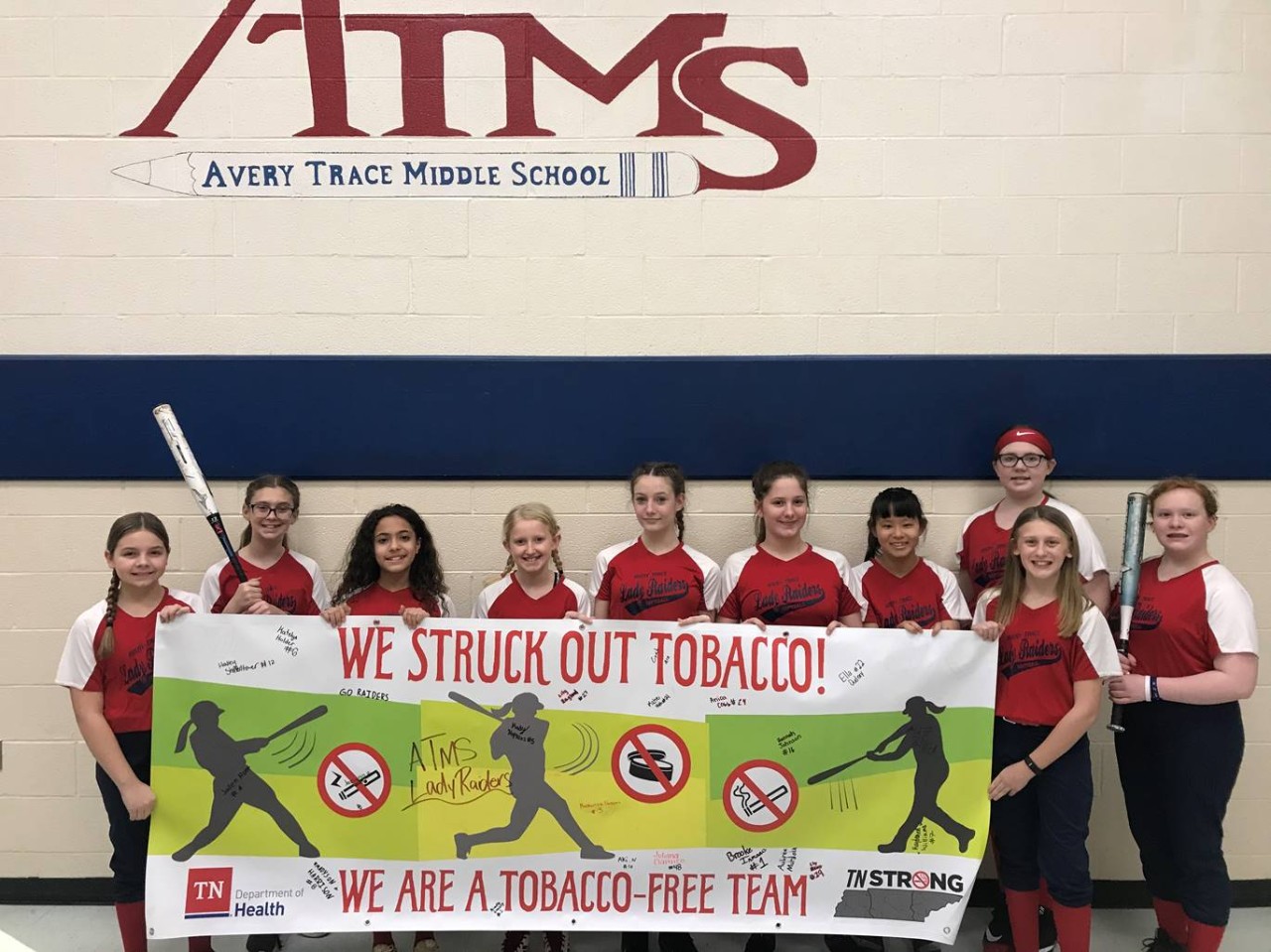 Avery Trace Middle School Softball Team
