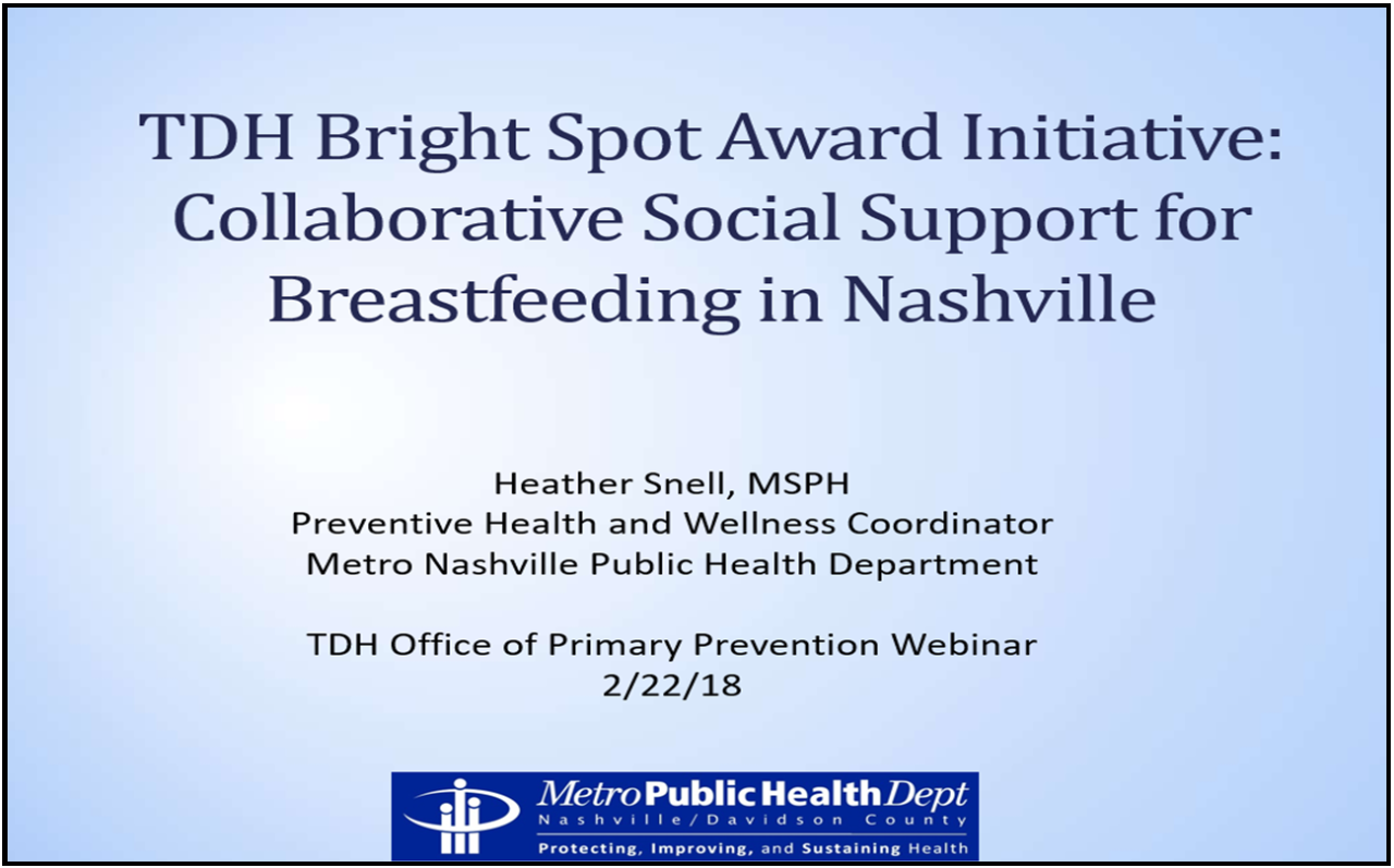 Breastfeeding in Nashville Webinar Screenshot Breastfeeding in Nashville Webinar Screenshot