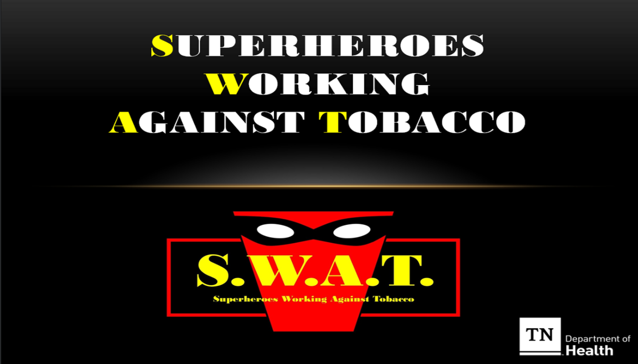 Superheros Working Against Tobacco Webinar Screenshot Superheros Working Against Tobacco Webinar Screenshot