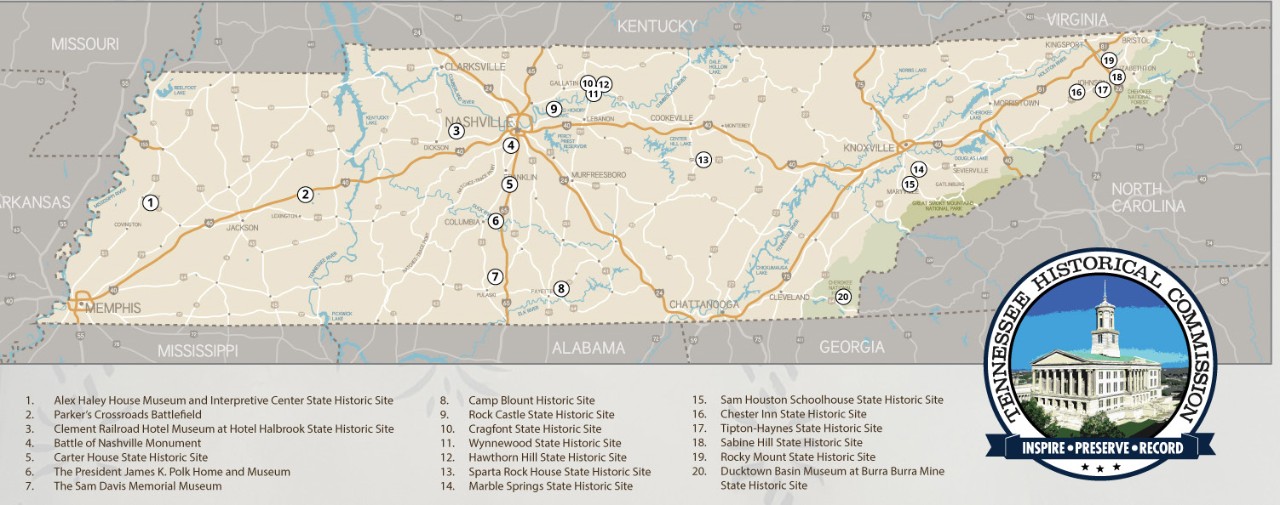 State Historic Sites Map State Historic Sites Map