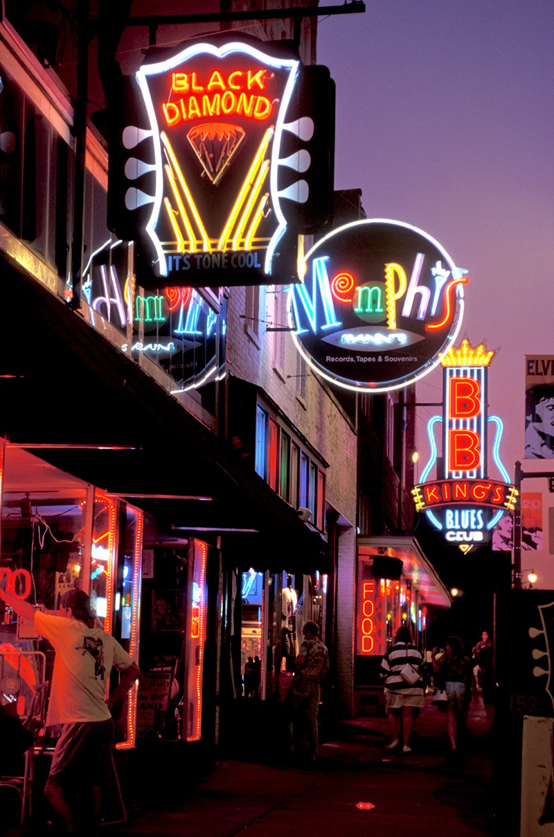 Beale Street at night, Memphis Beale Street at night, Memphis