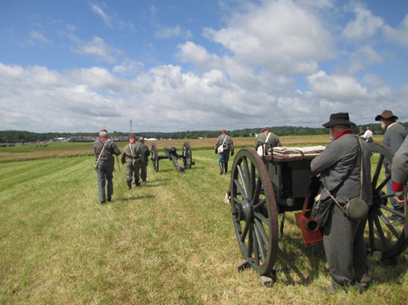 Image of reenactors at Parkers Crossroads