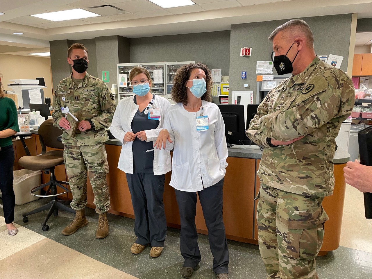 Tennessee’s Adjutant General and representatives from Tennessee’s Department of Health visited Johnson City Medical Center where Soldiers and Airmen with the Tennessee National Guard are actively helping medical staff in their fight against the COVID-19 pandemic, Sept. 30. 