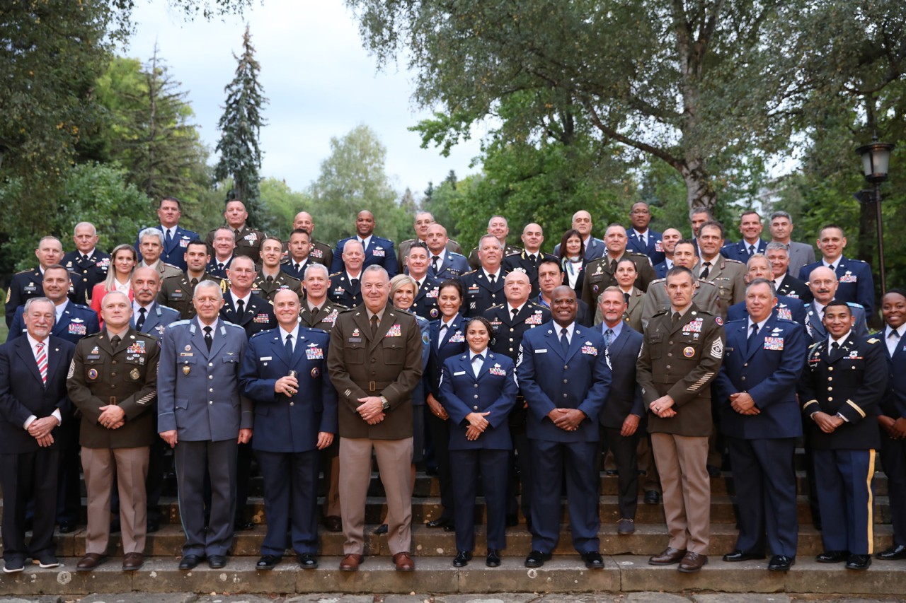 Representatives from the Tennessee National Guard and the Bulgarian Armed Forces pose for a photograph in Sofia, Bulgaria, Sept. 28. (photo by Capt. Kealy Moriarty) Representatives from the Tennessee National Guard and the Bulgarian Armed Forces pose for a photograph in Sofia, Bulgaria, Sept. 28. (photo by Capt. Kealy Moriarty)