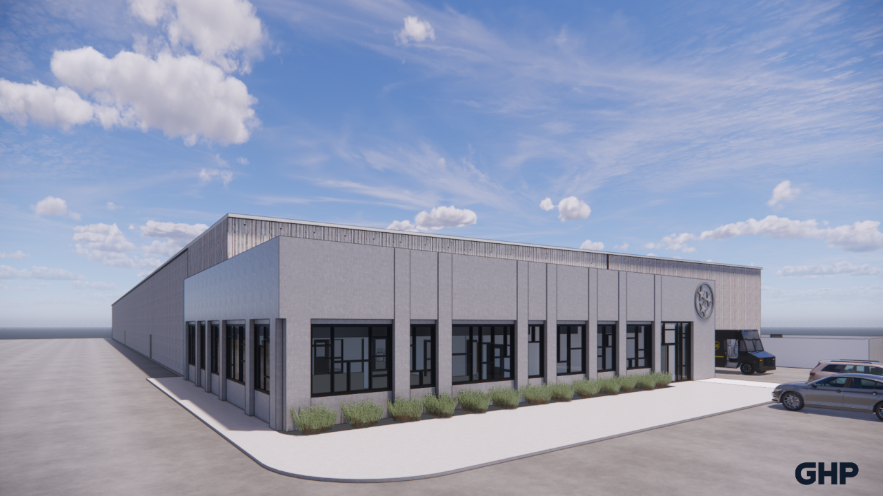 Rendering of Storage Facility (GHP Architects) 