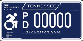 License Plate for Tennesseans With Disabilities
