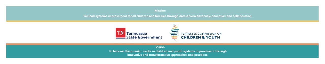 Mission and Vision Statement with TN State Logo and TCCY Logo