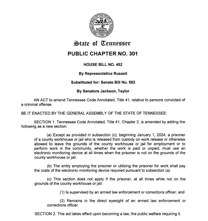 New Work Release Crew Law