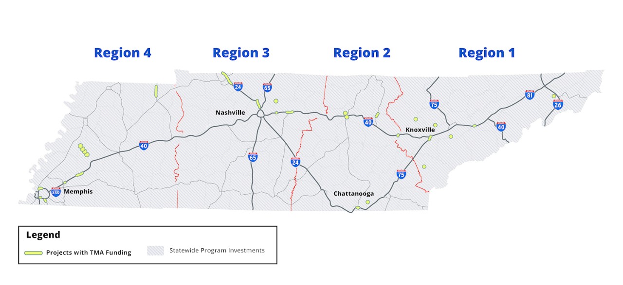TMA Projects Map - Statewide TMA Projects Map - Statewide