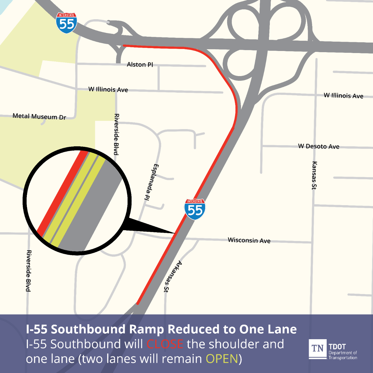 I-55 Southbound Closure for 5 25 22 FINAL I-55 Southbound Closure for 5 25 22 FINAL