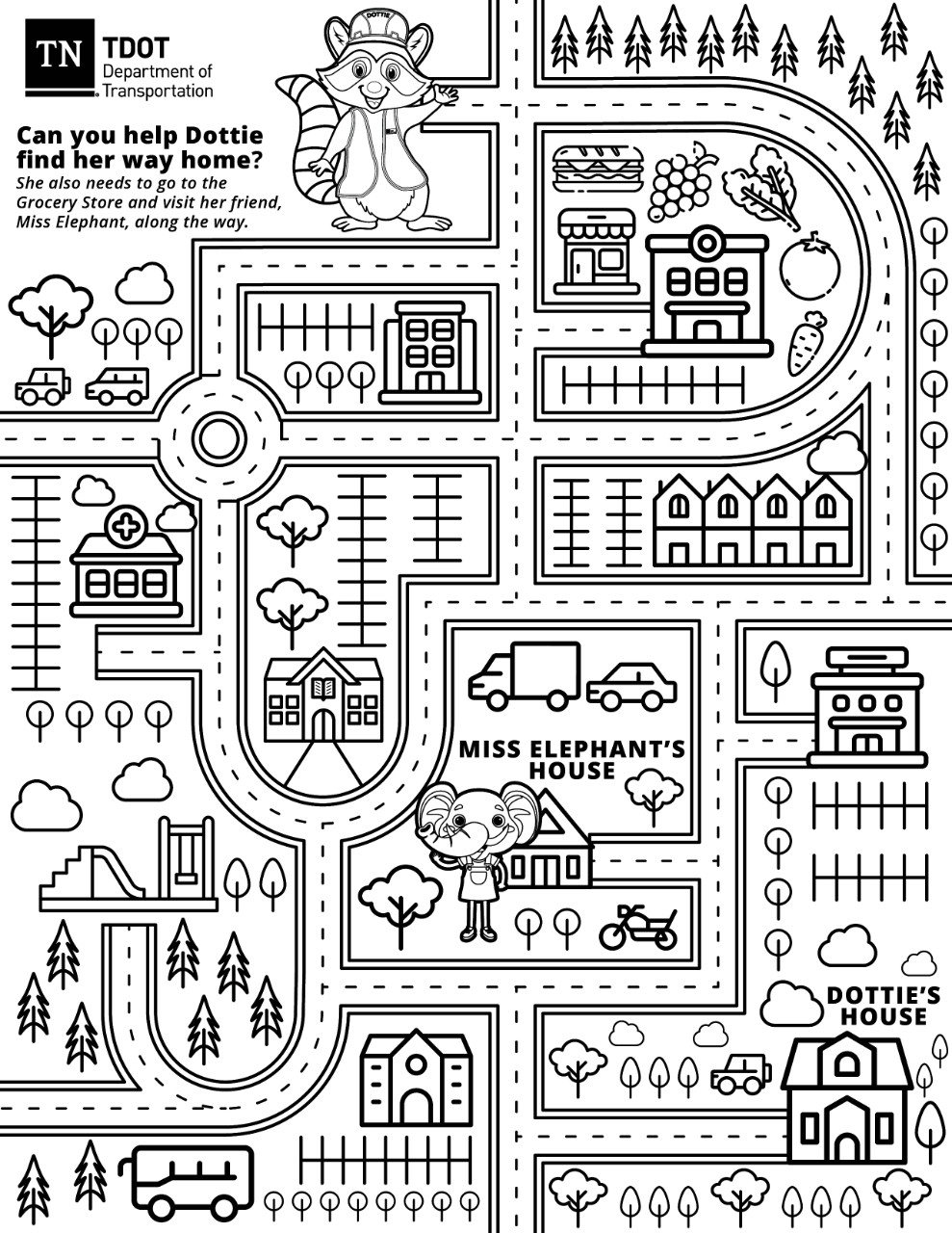 DOTTIE CITY STREET MAZE