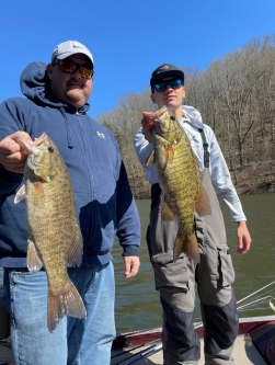 Rockford and Jordan Garrett from Jamestown enjoying a day on Center Hill Lake in Tennessee