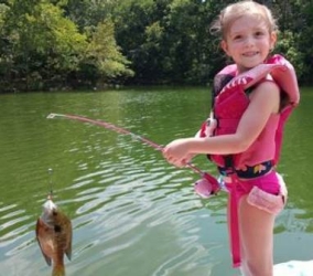 Emersyn Hall First Fish