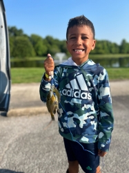 Ayden Bowie caught a Blue Gill in Franklin Tennessee. Congratulations Ayden!