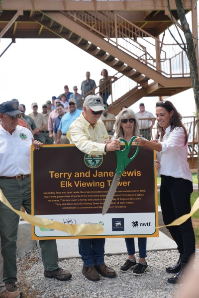 Elk Tower Ribbon Cutting Elk Tower Ribbon Cutting