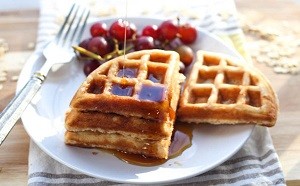 Freezer-Friendly Oatmeal Waffles