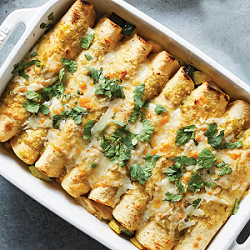 25-Minute Chicken & Veggie Enchiladas