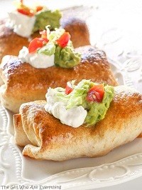 Baked Chicken Chimichangas