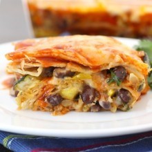 Roasted Veggie Enchilada Lasagna Roasted Veggie Enchilada Lasagna
