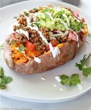 Taco Stuffed Sweet Potatoes