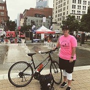 Lindsey W. at Tour de Nash Lindsey at Tour de Nash with her bike