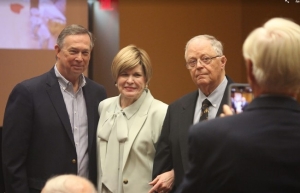 Left to right: Garry Davis, Abbie Hudgens, Skip Hudgens, and Dr. Robert Snyder